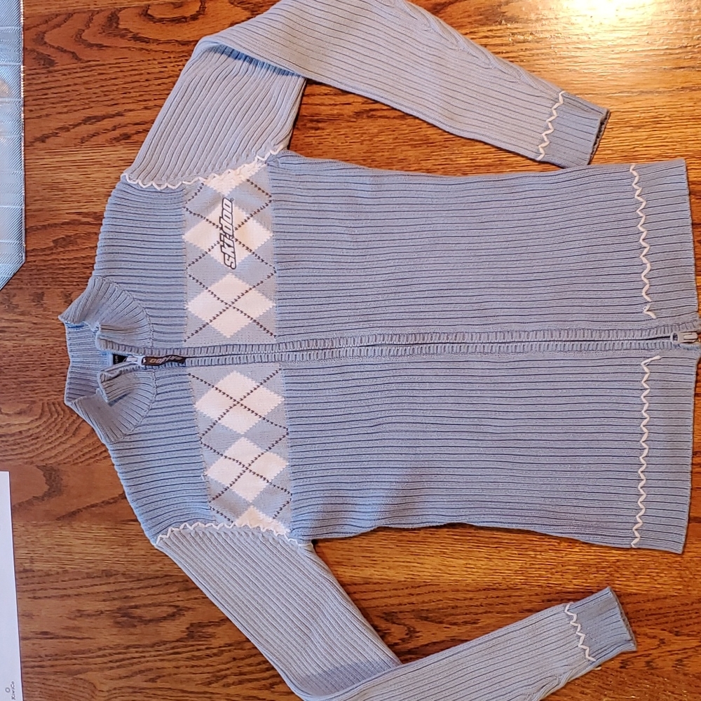Vintage woman's zip Ski-doo sweater size m